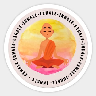 Inhale, exhale Sticker